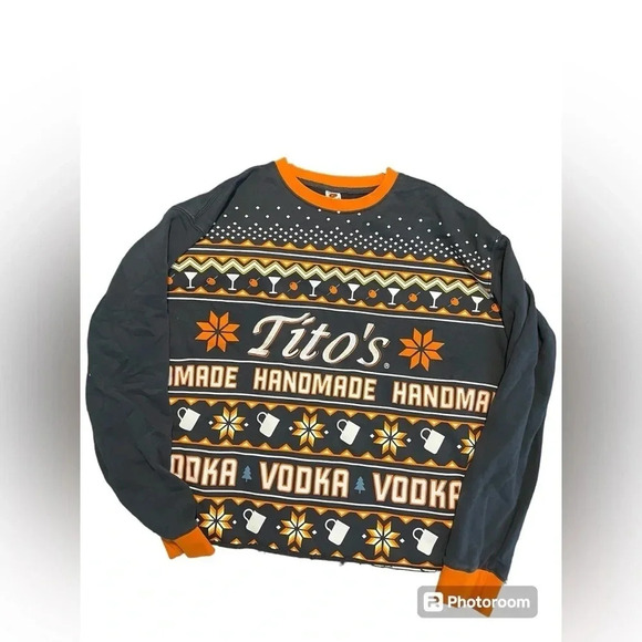 Tito’s Homemade Vodka Size XL Christmas Sweater design - Picture 1 of 5